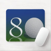 80歳のゴルフナットへのハッピーバースデー マウスパッド (マウス)