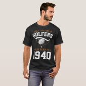 80歳のゴルフ・ゴルファーのために Tシャツ (正面フル)