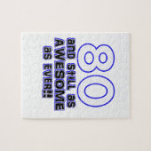 80歳のデザイン ジグソーパズル (横)