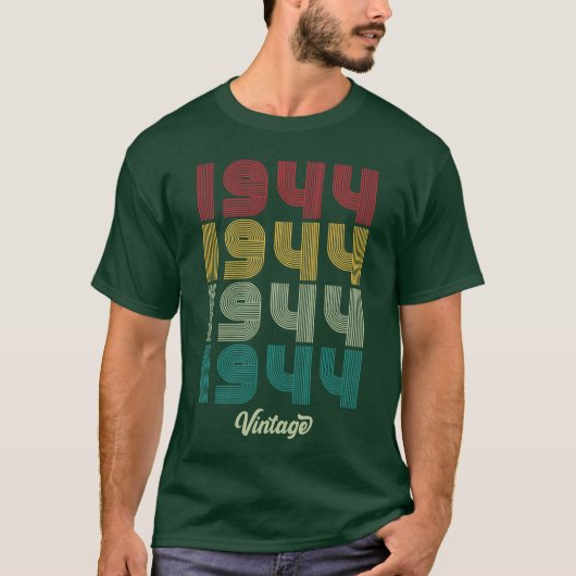 80歳のヴィンテージ1944限定版80歳おもしろグッズ Tシャツ (正面)