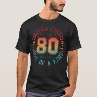 80歳のヴィンテージ1946限定版 80周年 Tシャツ