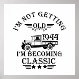 80歳のヴィンテージ80歳の誕生日パーティー ポスター