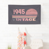 80歳のヴィンテージ80歳の誕生日パーティー 横断幕 (インサイチュ)