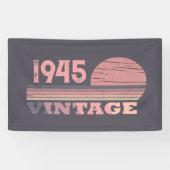 80歳のヴィンテージ80歳の誕生日パーティー 横断幕 (横)