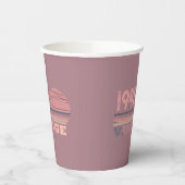 80歳のヴィンテージ80歳の誕生日パーティー 紙コップ (左)