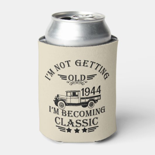 80歳のヴィンテージ80歳の誕生日パーティー 缶クーラー (缶正面)