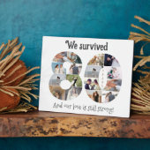 80歳の結婚記念日の写真 フォトプラーク (側面)