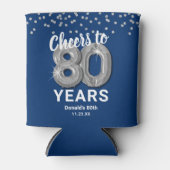80歳の誕生日おめでとうございます 缶クーラー (正面)