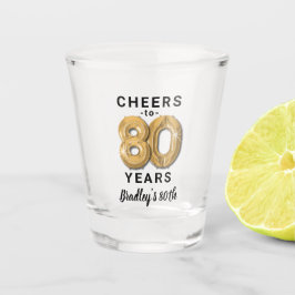 80歳の誕生日おめでとうショットグラス ショットグラス