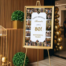 80歳の誕生日おめでとうフォトコラージュ