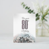 80歳の誕生日おめでとう! ポストカード (スタンド正面)