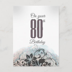 80歳の誕生日おめでとう! ポストカード