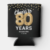 80歳の誕生日おめでとう 缶クーラー (正面)