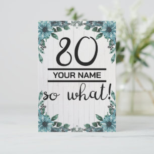80歳の誕生日おめでとう 面白いギフト サンキューカード