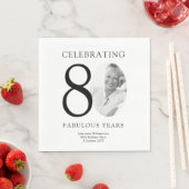 80歳の誕生日おめでとう Eighty Fabulous Years スタンダードランチョンナプキン (インサイチュ)