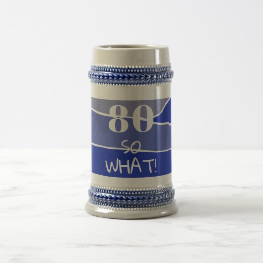 80歳の誕生日おもしろグッズ ビールジョッキ (中央)