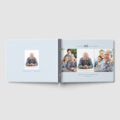 80歳の誕生日お祝い複数写真コラージュ ゲストブック (全面)