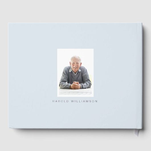 80歳の誕生日お祝い複数写真コラージュ ゲストブック (裏面)