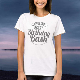 80歳の誕生日お祝いTシャツ Tシャツ