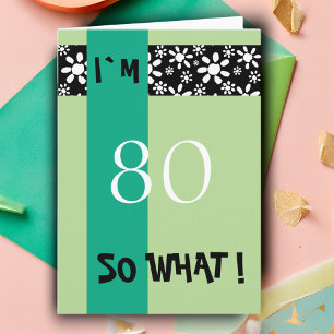 80歳の誕生日におすすめのユーモアあふれるモチベーションカード カード