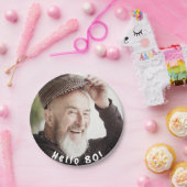 80歳の誕生日の写真こんにちは80人の男性 ペーパープレート (パーティー)