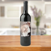 80歳の誕生日の写真こんにちは80人の男性 ワインラベル