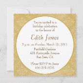 80歳の誕生日の招待 招待状 (裏面)