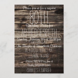 80歳の誕生日の招待 招待状