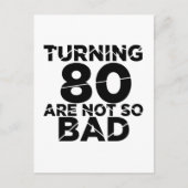 80歳の誕生日はそんなに悪くない 誕生日デザイン ポストカード (正面)