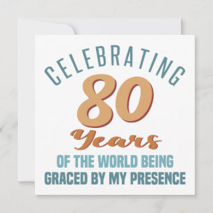 80歳の誕生日も態度は変わらず カード