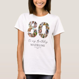 80歳の誕生日をお祝いするフォトTシャツ Tシャツ