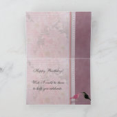 80歳の誕生日をパーソナライズされた自分で作る カード (内部)