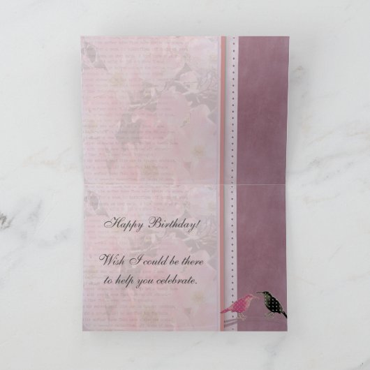 80歳の誕生日をパーソナライズされた自分で作る カード (内部)