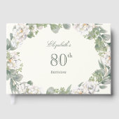 80歳の誕生日ウェルカムサイン ゲストブック (正面)