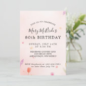 80歳の誕生日カード招待状 招待状 (スタンド正面)