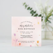 80歳の誕生日カード招待状 招待状 (スタンド正面)