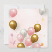 80歳の誕生日カード招待状 招待状 (裏面)