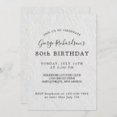 80歳の誕生日カード招待状 招待状 (正面/裏面)