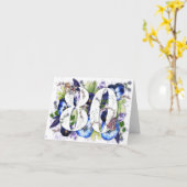 80歳の誕生日カード カード (黄色い花)