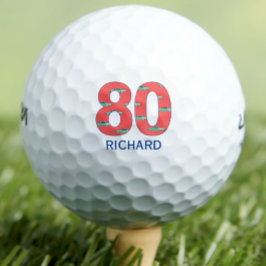 80歳の誕生日ゴルフボール80年の車のイニシャル ゴルフボール