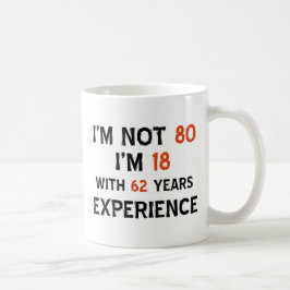 80歳の誕生日デザイン コーヒーマグカップ