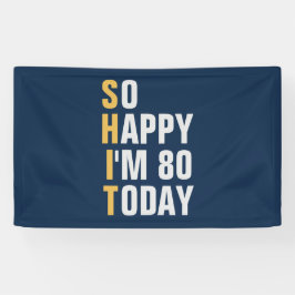 80歳の誕生日バナー  横断幕