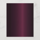 80歳の誕生日バーガンディ金ゴールド招待 (裏面)