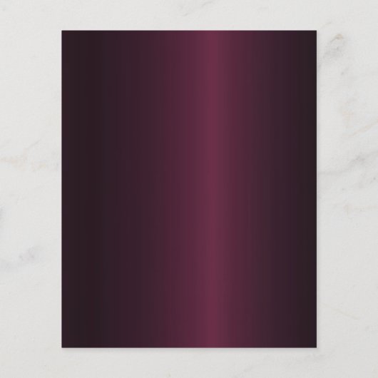 80歳の誕生日バーガンディ金ゴールド招待 (裏面)