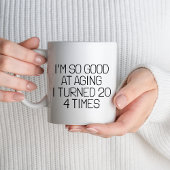 80歳の誕生日パーティギフト80パーソナライズされた歳 マグカップ