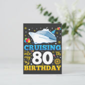 80歳の誕生日パーティーに余裕こいて乗り込む ポストカード (スタンド正面)