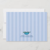 80歳の誕生日パーティーのエレガント招待状 招待状 (裏面)