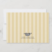 80歳の誕生日パーティーのエレガント招待状 招待状 (裏面)