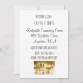 80歳の誕生日パーティーのパーソナライズされた招待状 招待状 (裏面)