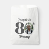 80歳の誕生日パーティーの写真 フェイバーバッグ (正面)